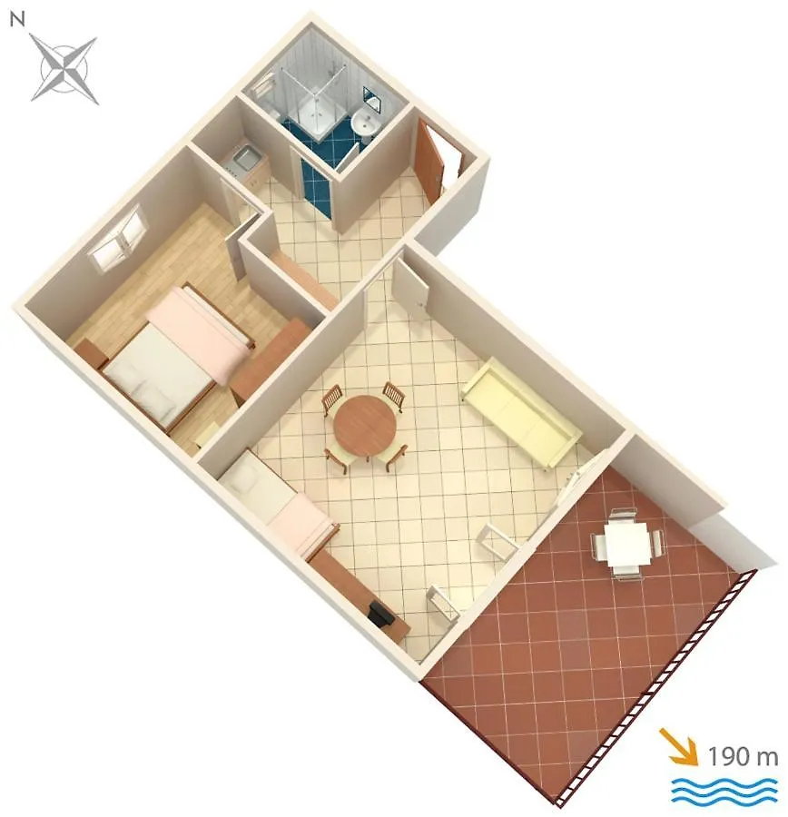 Apartments By The Sea Rastici, Ciovo - 2104 Trogir 0*,